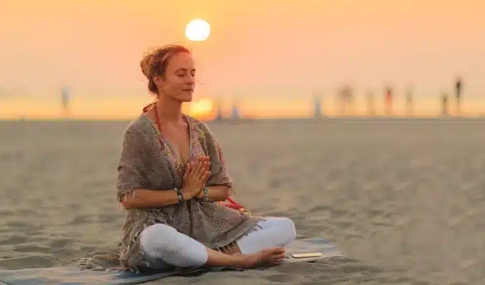 Kundalini meditation helps to awaken the energy hidden below the spine