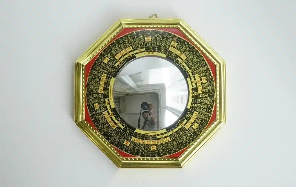 Bagua mirrors are used in feng shui to deflect negative energy flow