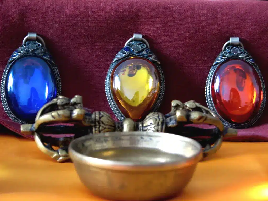 The Three Jewels of Buddhism include Buddha, Dharma and Sangha
