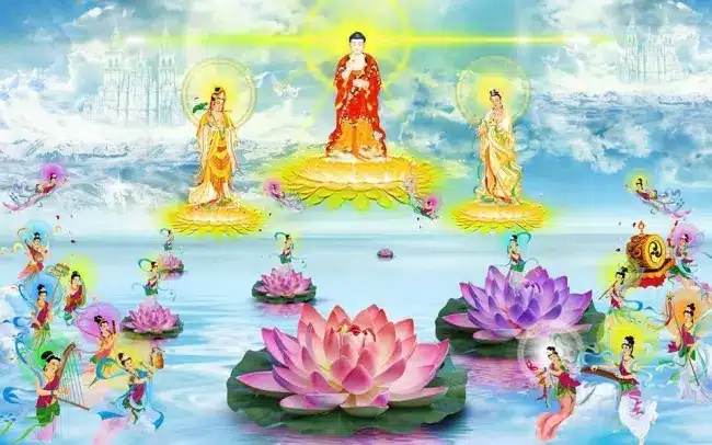 Mahayana Buddhism believes in the power of Buddhas and Bodhisattvas to help sentient beings out of suffering