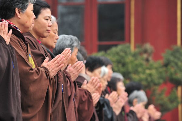 The Buddhist practitioners at home uphold the Five Precepts as a commitment on the path of spiritual cultivation
