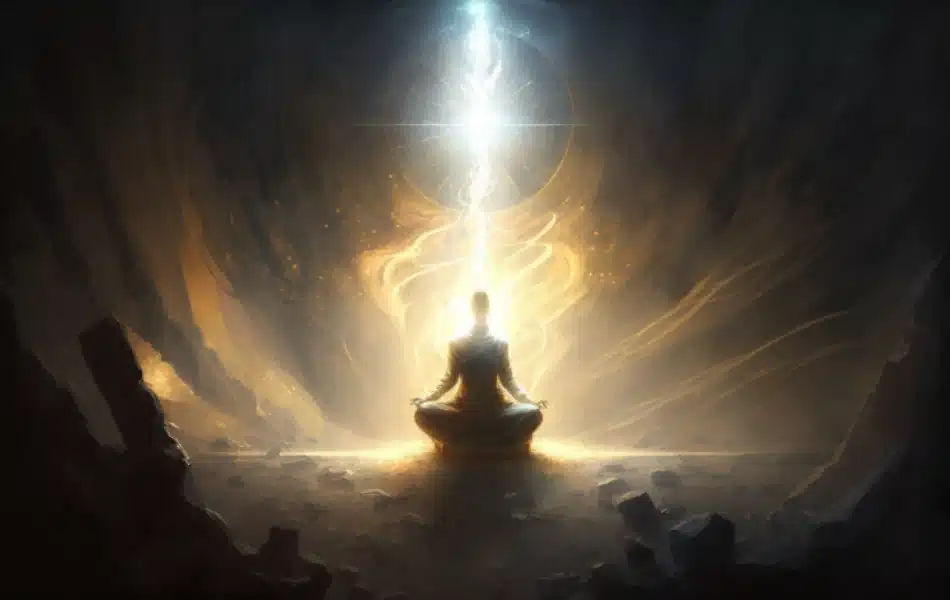 The white light that appears in meditation is called Nimitta