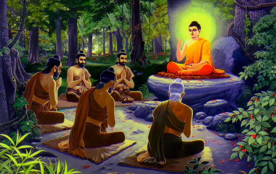 The Buddha's first Dharma teaching at Deer Park