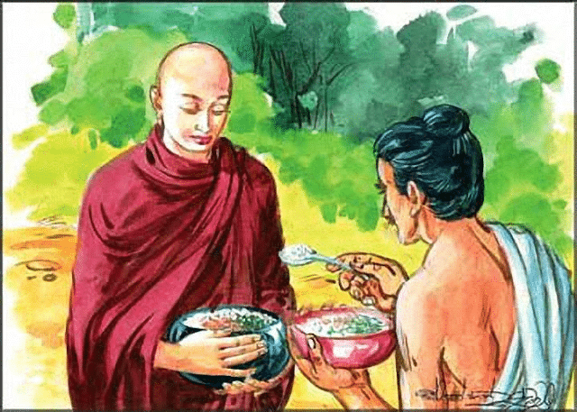During the time of Buddha, under what circumstances were monks not allowed to eat meat