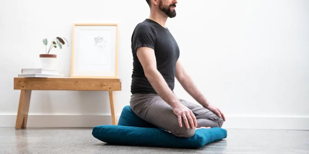 Meditation cushion is an indispensable prop for yoga practitioners