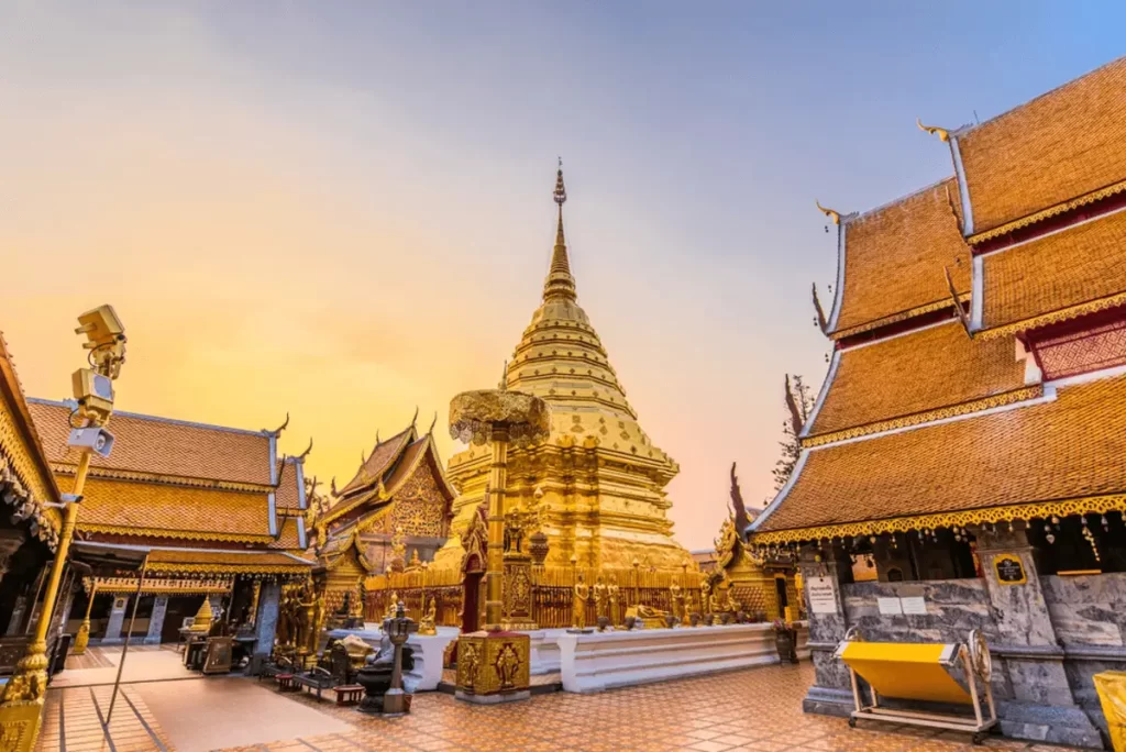 Wat Phrathat Doi Suthep is a famous Buddhist temple in Thailand