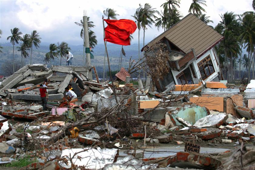 The earthquake in Northern Sumatra, Indonesia, 2005 had a magnitude of 8.6