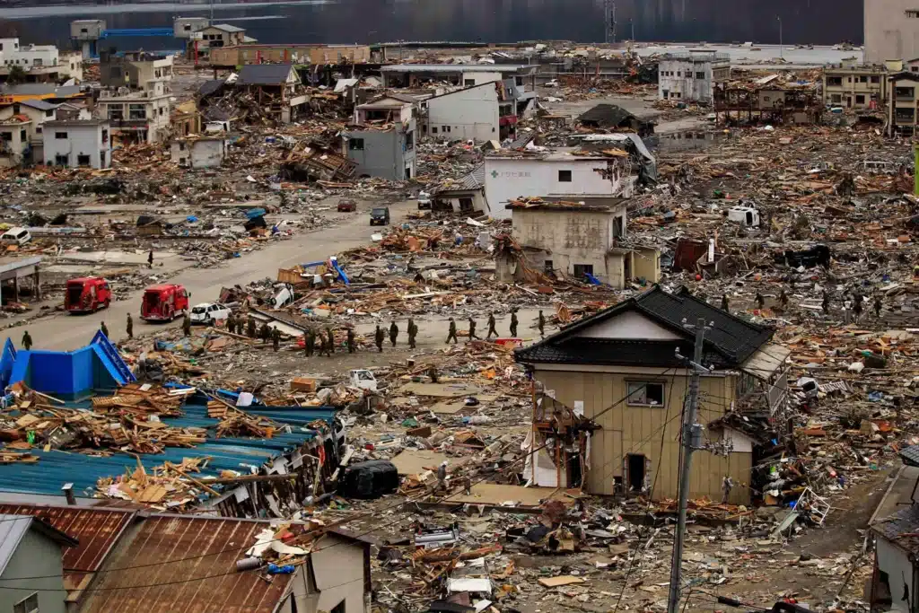 The earthquake in Tohoku, Japan, 2011 had a magnitude of 9.1